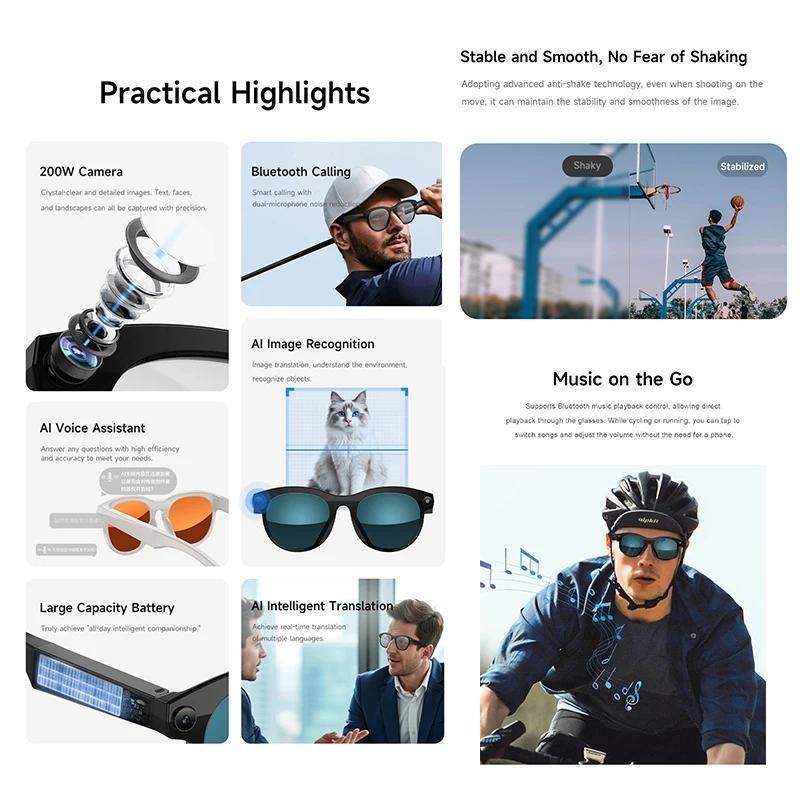 How AI Smart Glasses with 8MP Camera Video Recording 100+ Languages Translation Sunglasses Bluetooth Call Music Play Men Women 2025 Can Transform Your Daily Routine