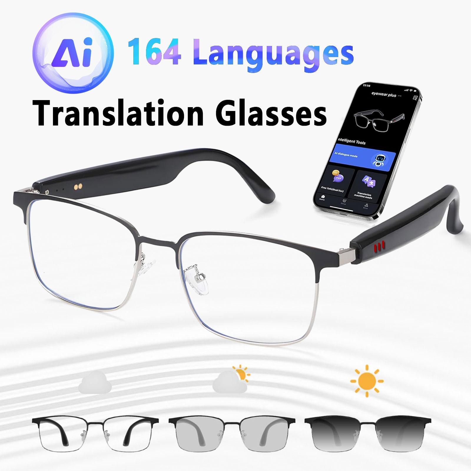 Smart glasses with translating app, interchangeable lenses, high-definition voice calling, Hi-Fi sound quality, open-ear headphone design vs Competitors: Which One Should You Choose?