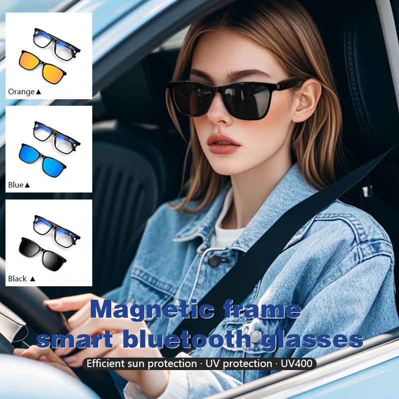 Bluetooth Glasses, GS05, 36g, Smart Touch Audio, BT5.3 Music, Blue Light Protection, UV400 Polarized Lenses, Suitable for Women and Men, Smart Glasses