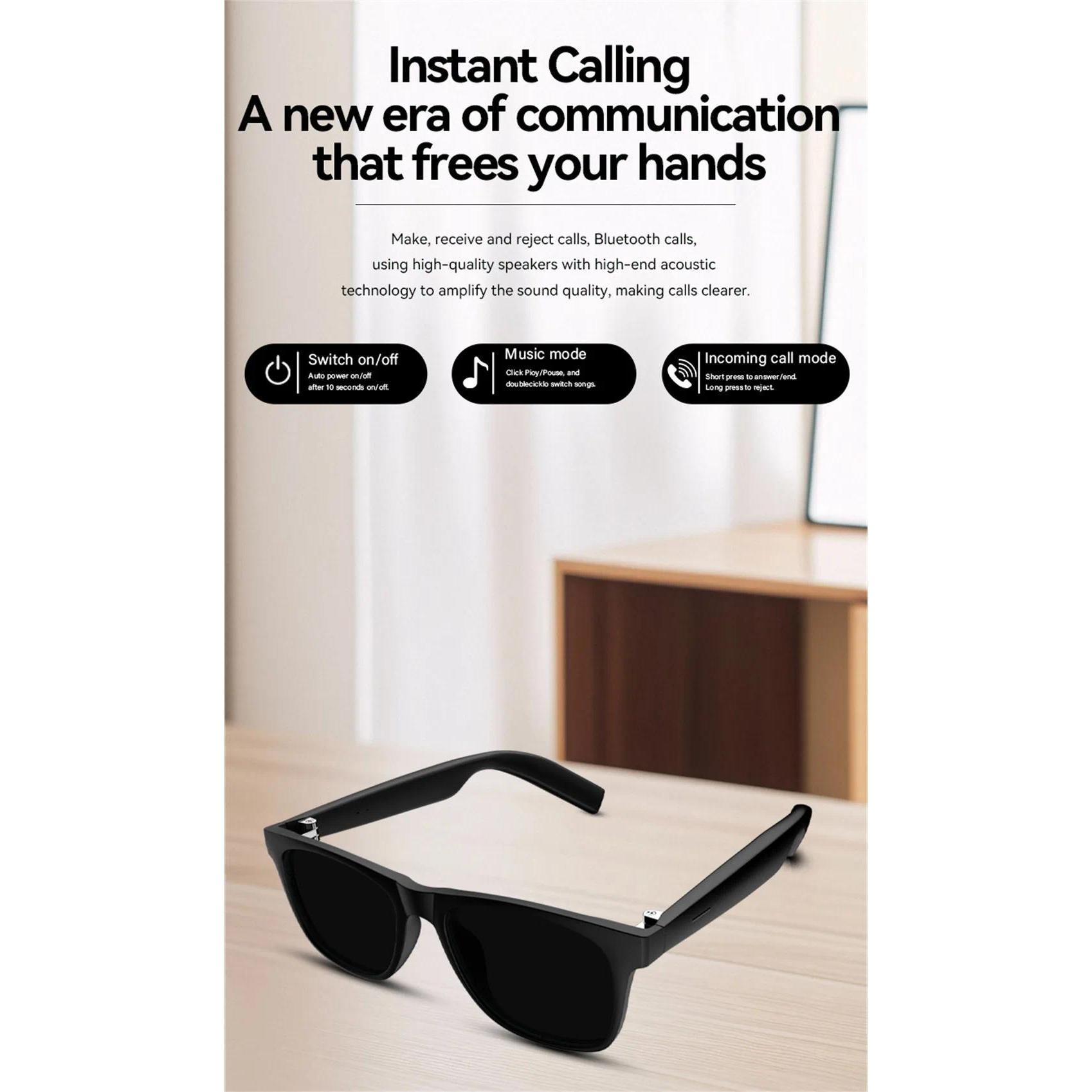 2026 New Smart Glasses Wireless Bluetooth Hands-Free Calling Music Play Headphones With Microphone Motion Stereo Speaker Glasses