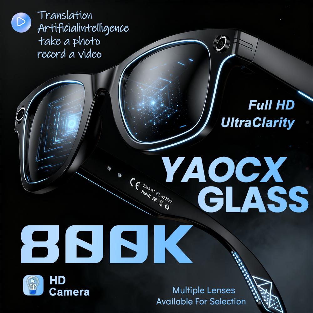 2026 AI Smart Color-Changing Camera Glasses 800W Men Translation Glasses Photo Video Recording Waterproof Call Smart Sunglasses