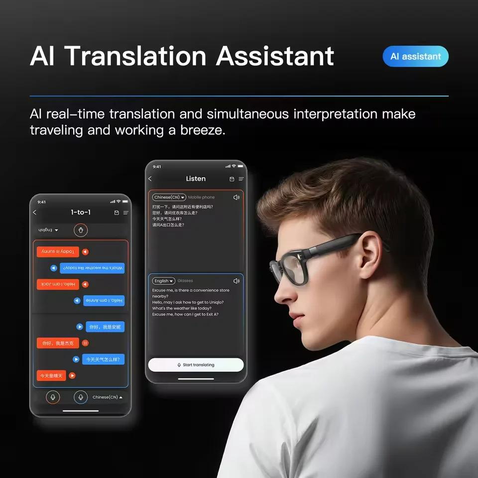 Smart Glasses with AI 8K HD Technology, For Men and Women, featuring Chat Functionality, 800MP Camera, Bluetooth Calling, AI Translation, Voice Assistant Control, Sunglasses Design, Perfect for Women, 2026