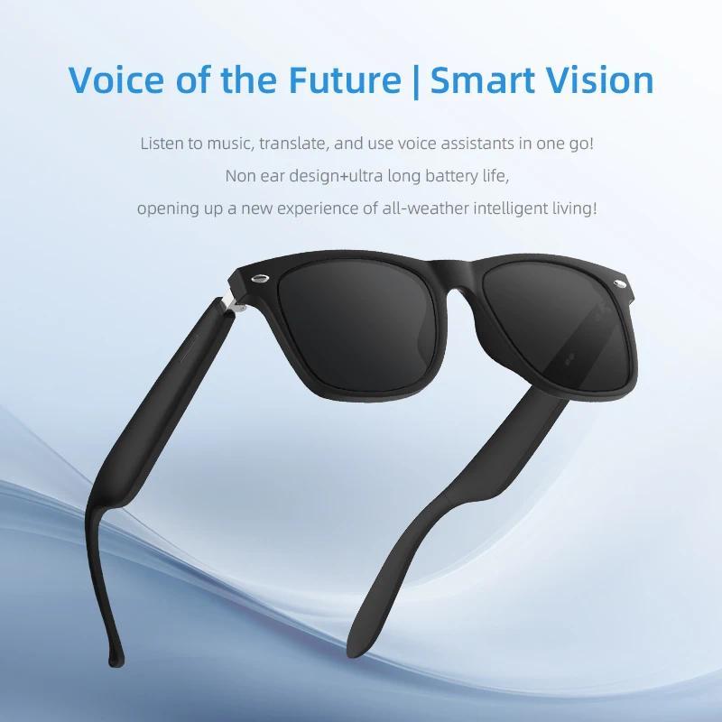 Bluetooth Smart Glasses Audio Music Call Anti-blue light Polarized Lens For Men Wireless Smart Sunglasses