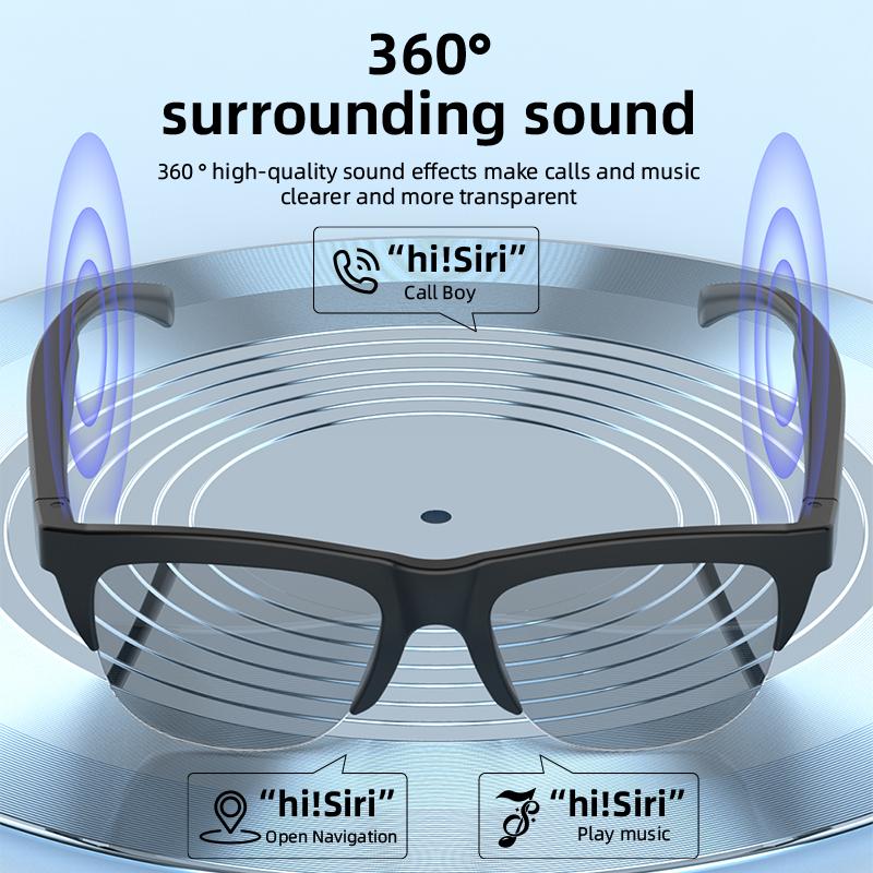 5 Surprising Benefits of Using Bluetooth Sunglasses with Clear Lenses F02, Open-Ear Speakers, Blue Light Protection, Smart Touch Control System, Suitable for Office Use and Everyday Life