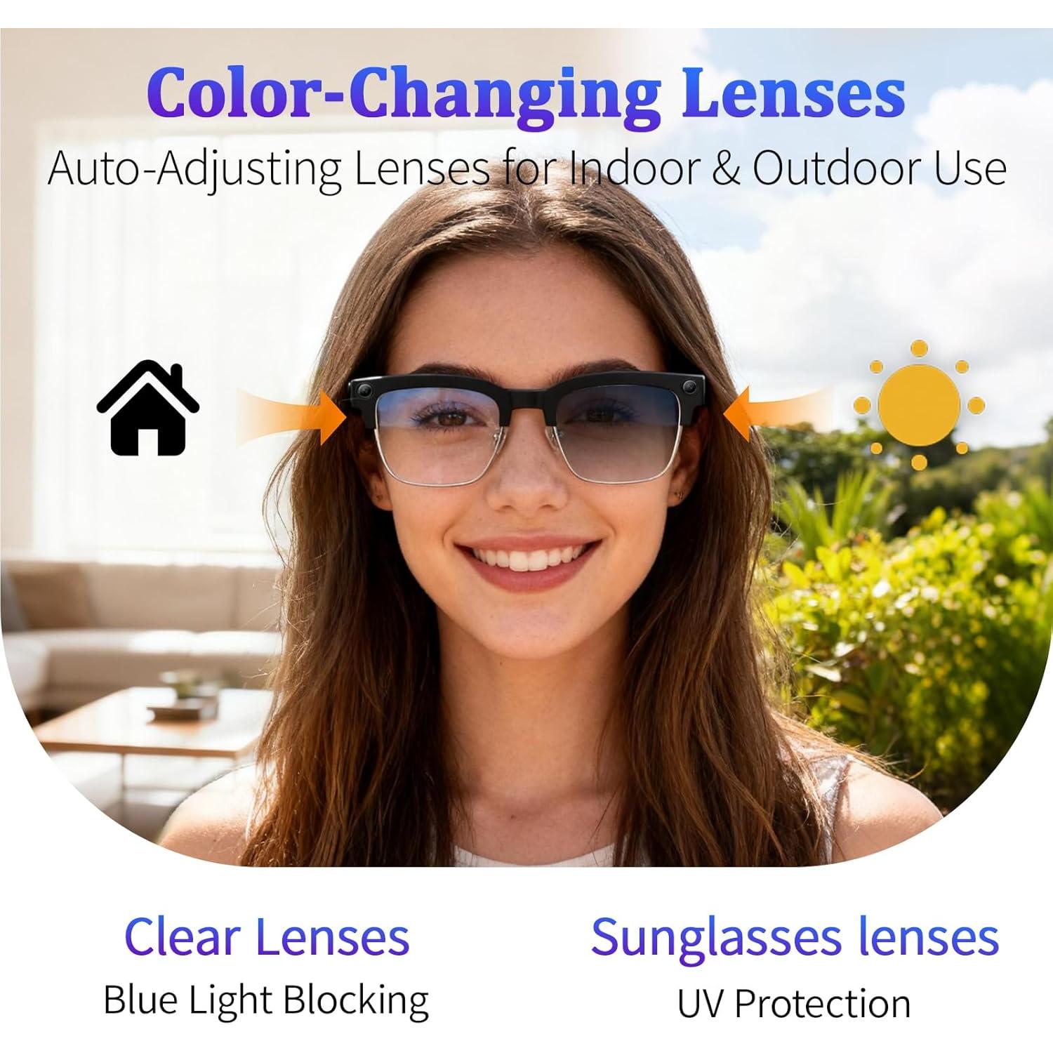 The Future of Technology: Exploring Smart glasses with AI translation, WiFi calling and sharing, UV protection lenses, 4GB memory, AI chat functionality, ideal for outdoor sports, sunglasses, new model from 2026's Innovations