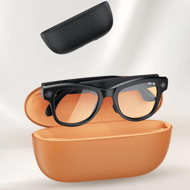 Newest Smart Glasses with Exclusive Charging Case M02 Ultra 4K HD Camera AI Translation Recognition Bluetooth Call Music Glasses