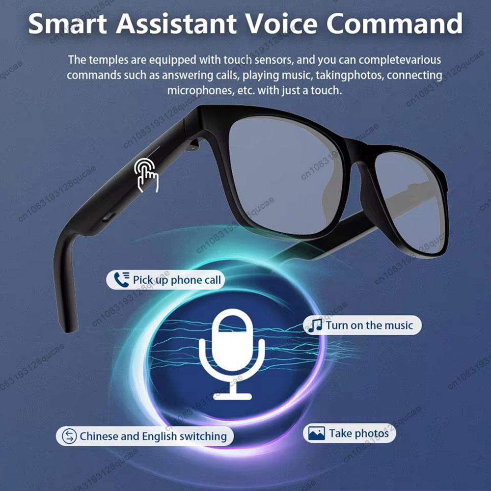 The Future of Technology: Exploring New Men's Smart Glasses Women's Bluetooth Glasses Voice Call Control Music UV Polarized Sunglasses Headphone Glasses Man 2025's Innovations