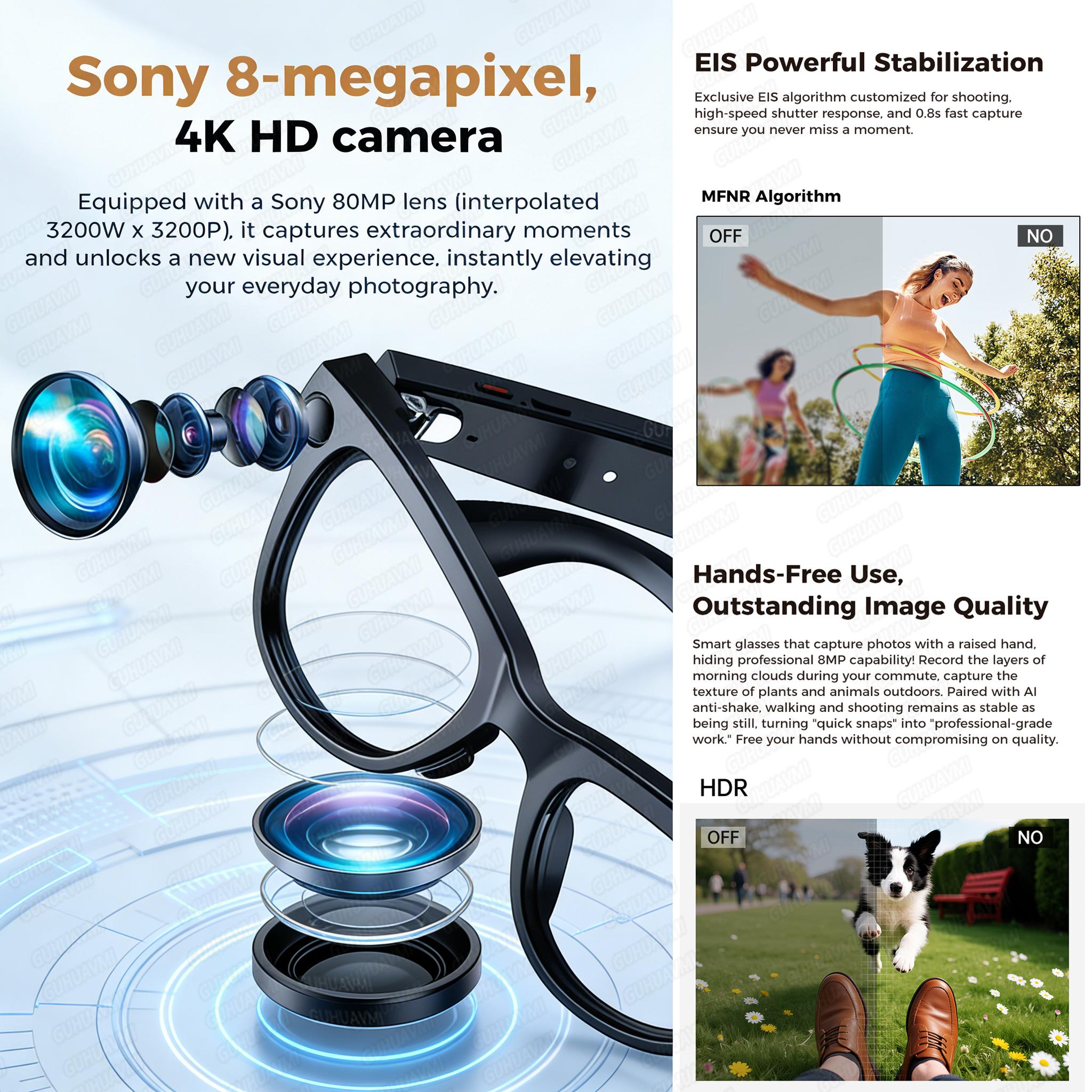 Unboxing and Review: The 2026 New 800W Camera 3600mAh Portable Charger Smart Glasses 100+language Translation Bluetooth Call Music Player AI Chat Glasses Experience