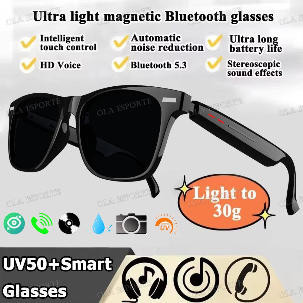 New Camera Smart Music Women Men Sports Sunglasses Headphones Wireless Bluetooth Talking Headset HIFI Audio Bluetooth Glasses