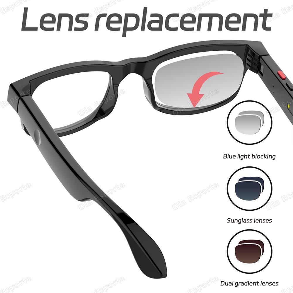 Discover the Revolutionary Features of New AI Smart Glasses Chat GPT 500W Camera Bluetooth Call 300Mah Battery Voice Assistant Control Smart Sunglasses For Android IOS