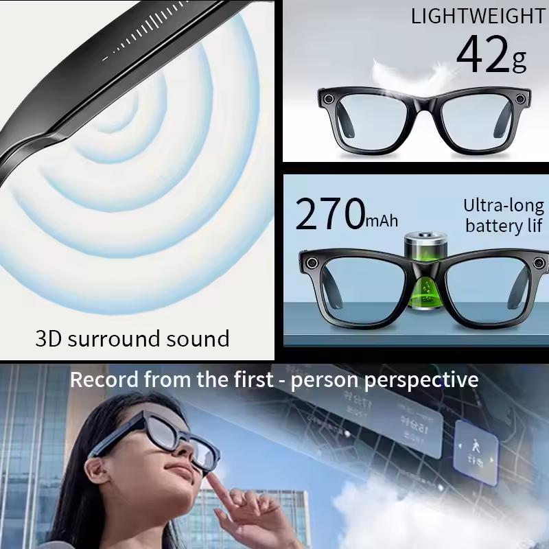 Discover the Revolutionary Features of 800W AI Smart Camera Sunglasses  Translation Voice Control WiFi Bluetooth HD1080P Shooting Intelligent Glasses For Android IOS