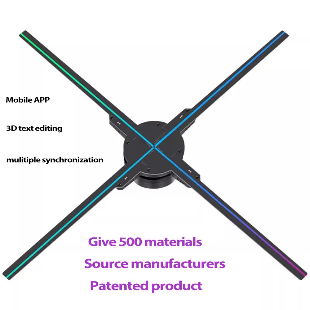 Holographic 3d projetor rotary imaging fan screen LED screenless display stereoscopic advertising machine