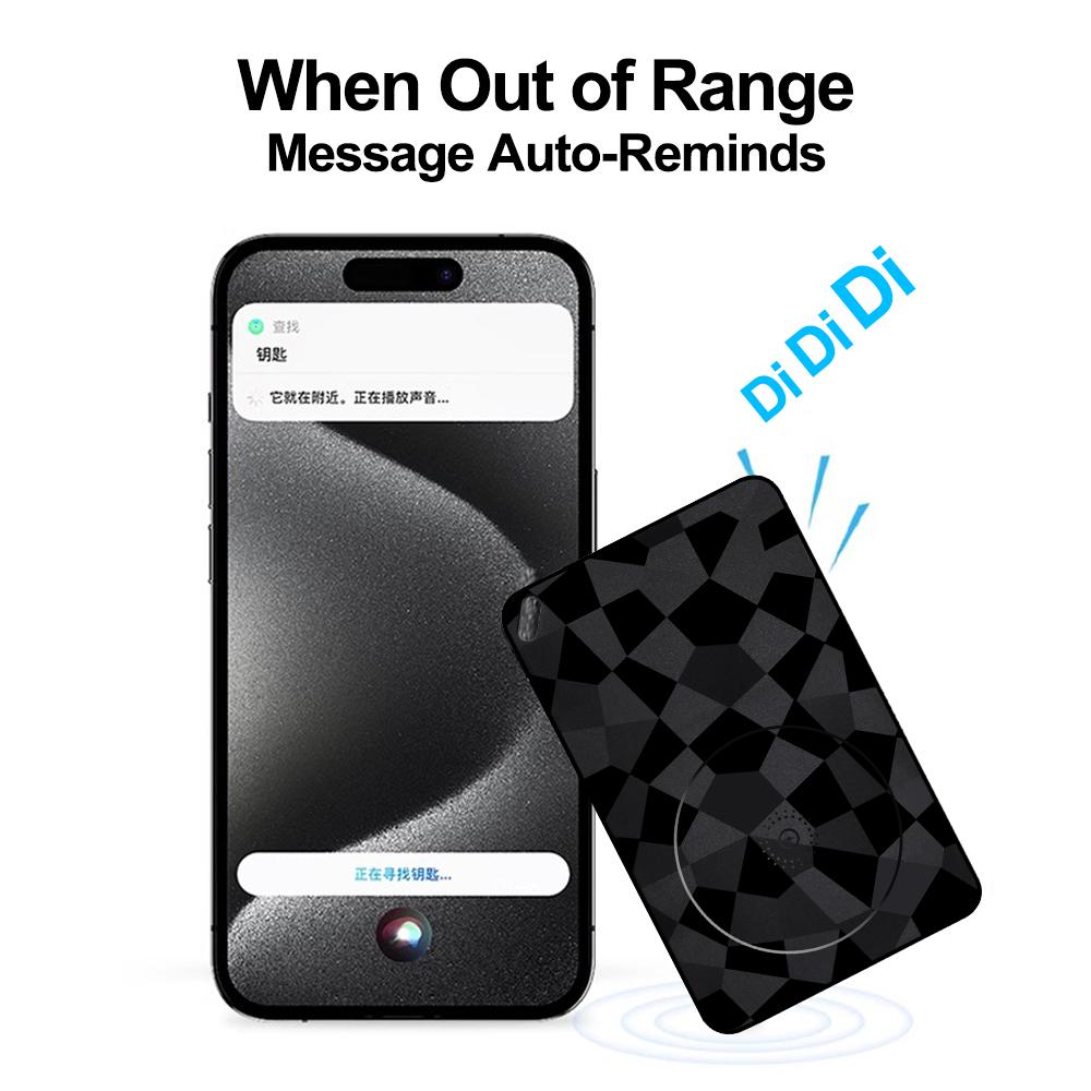 Wireless Charging Wallet Tracker, Card Locator, Compatible with Apple Find My App, GPS Finder, Ultra-thin Design, Suitable for Finding Luggage and Keys