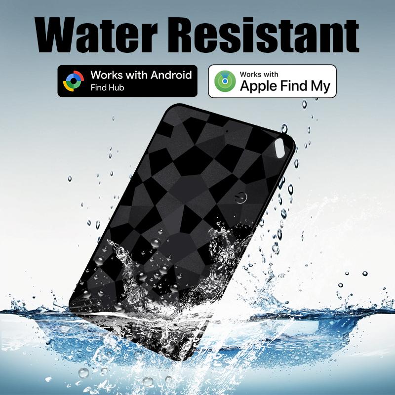 Wallet tracking card, rechargeable, slim searcher, works with Google or iOS search center devices, item locator, suitable for luggage tags and passports